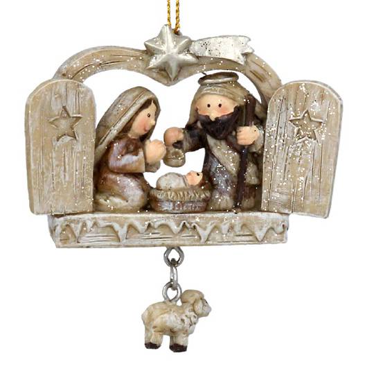 Resin Nativity, Lamb Decoration 10cm *ETA Nov